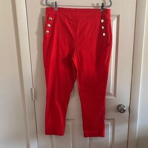 Charlie Paige Vibrant Red Trousers